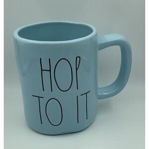 Rae Dunn Blue Hop To It Mug